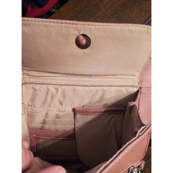 GIANI BERNINI Nappa Venice leather crossbody organizer bag -Rose / Pink (Used) - Picture 11 of 11